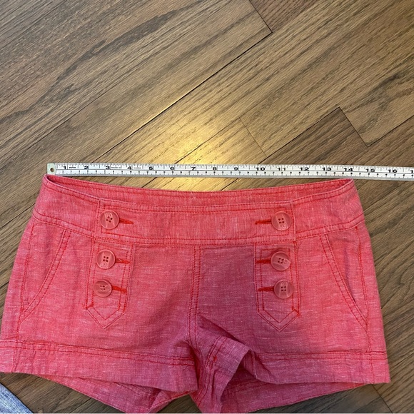Express Coral Linen Blend Shorts - Picture 5 of 8